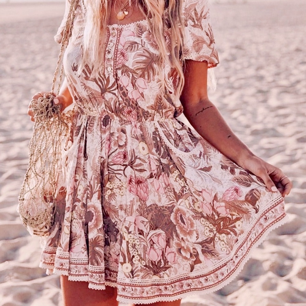 🌺🎉HP🎉🌺 Spell & The Gypsy Jungle Mini Dress - Picture 2 of 16
